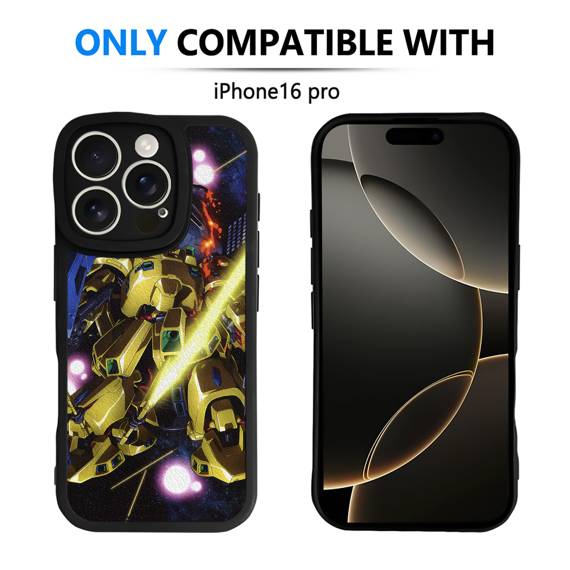 （画像用） 機動戦士ガンダム Mobile Suit Gundam 【iPhone 16シリーズ対応】シリコンスマホケース（レザー調） 材質：シリコン
